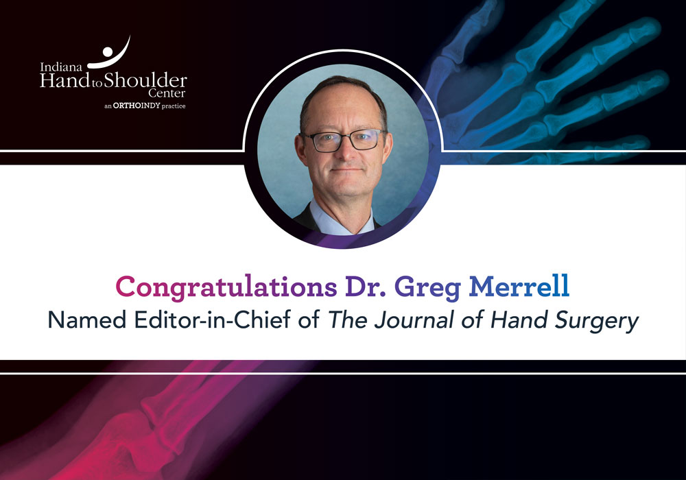 Dr. Merrell named editor of leading hand surgery journal 
